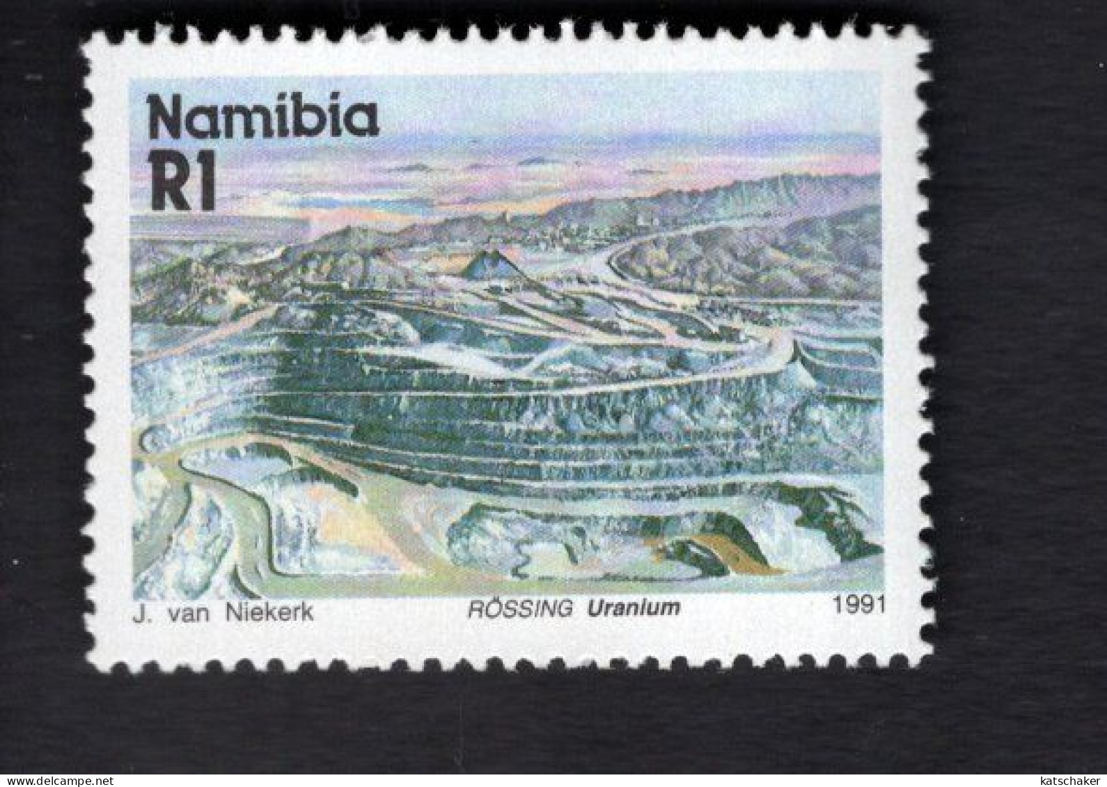 20254005683 1991 SCOTT 686 (XX) POSTFRIS MINT NEVER HINGED - MINERALS & MINES - ROSSING MINE - Namibië (1990- ...)