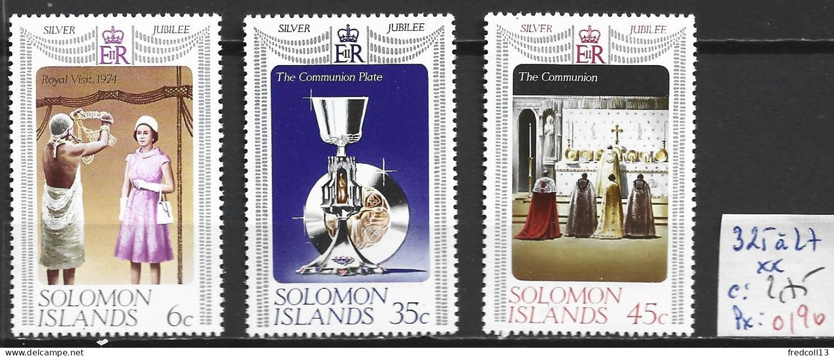 SALOMON 325 à 27 ** Côte 2.75 € - British Solomon Islands (...-1978)