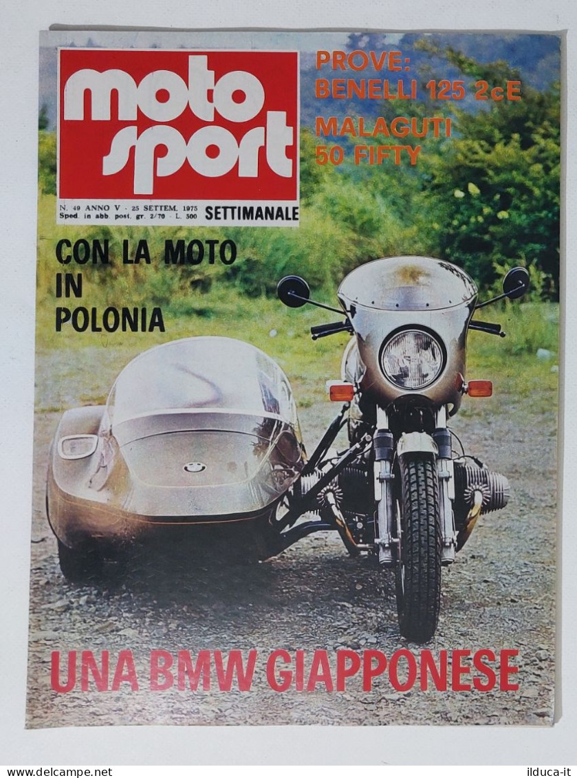 44638 Moto Sport 1975 A. V N. 49 - Benelli 125 2cE; Malaguti 50 Fifty - Moteurs