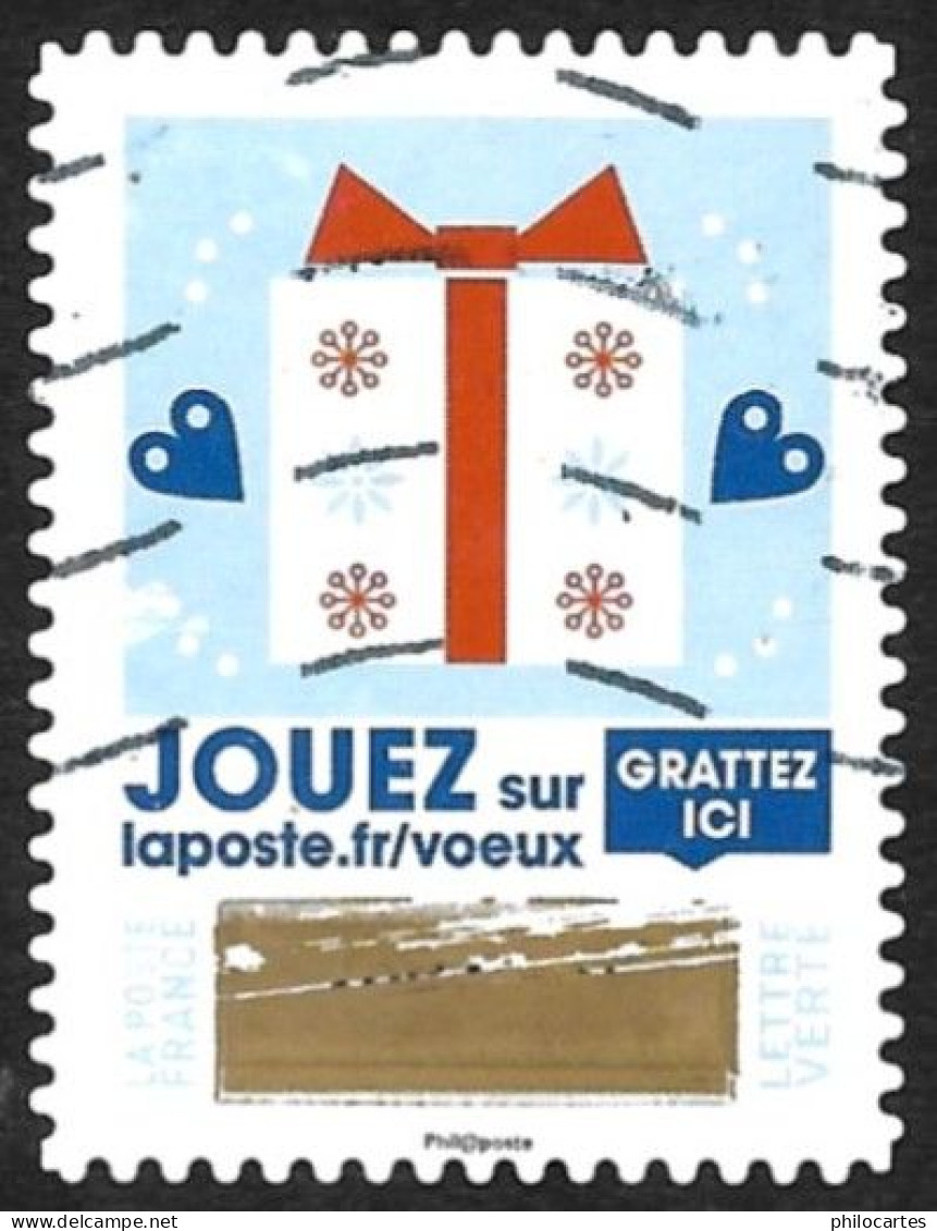 FRANCE 2018 -  YT 1649 - Bonne Année - Timbre à Gratter  - Oblitéré - Used Stamps