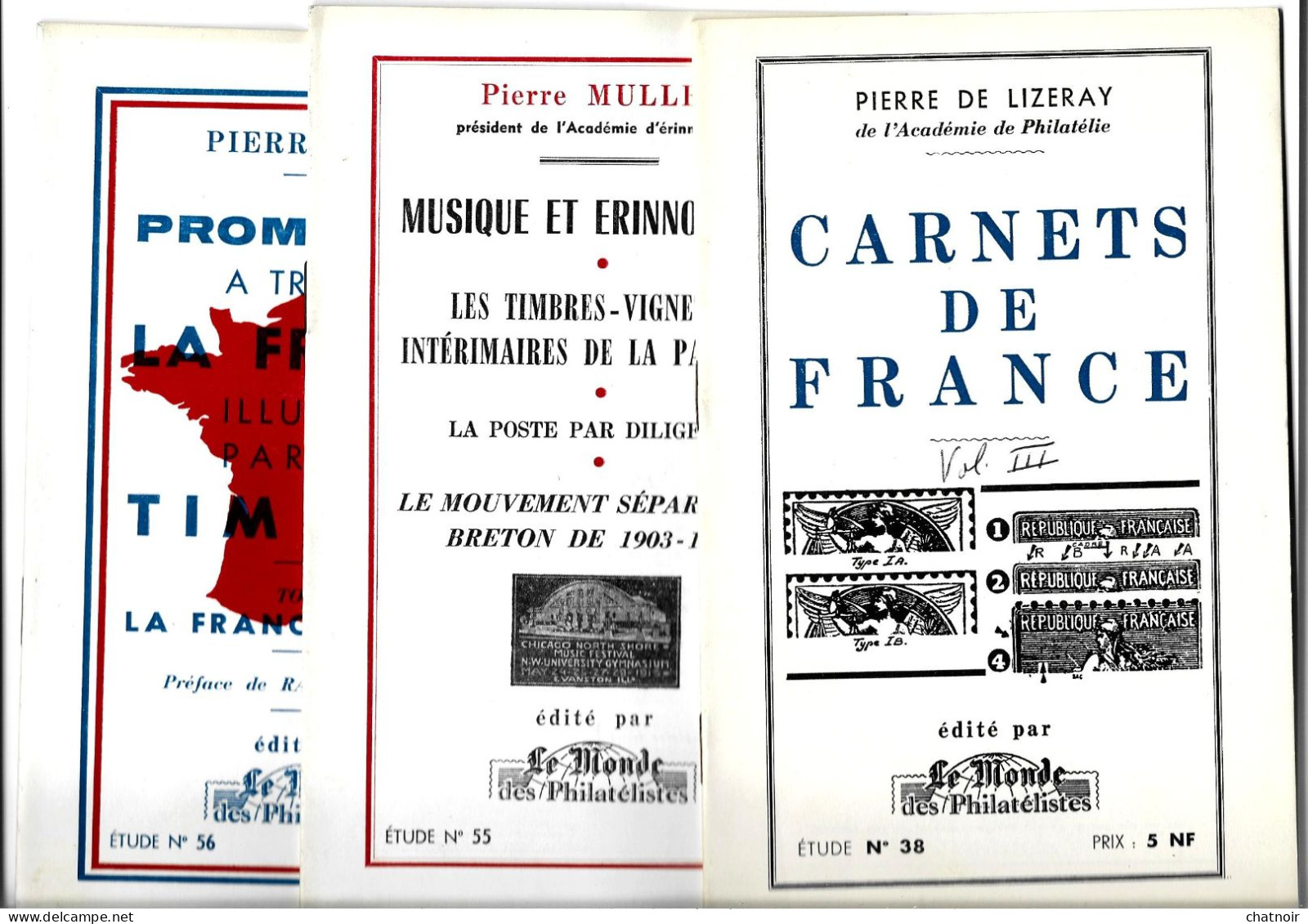 Promenade A Travers La France  /  Musique , Palestine,breton / Carnet De France   Etudes 38  55 Et 56 - Other & Unclassified