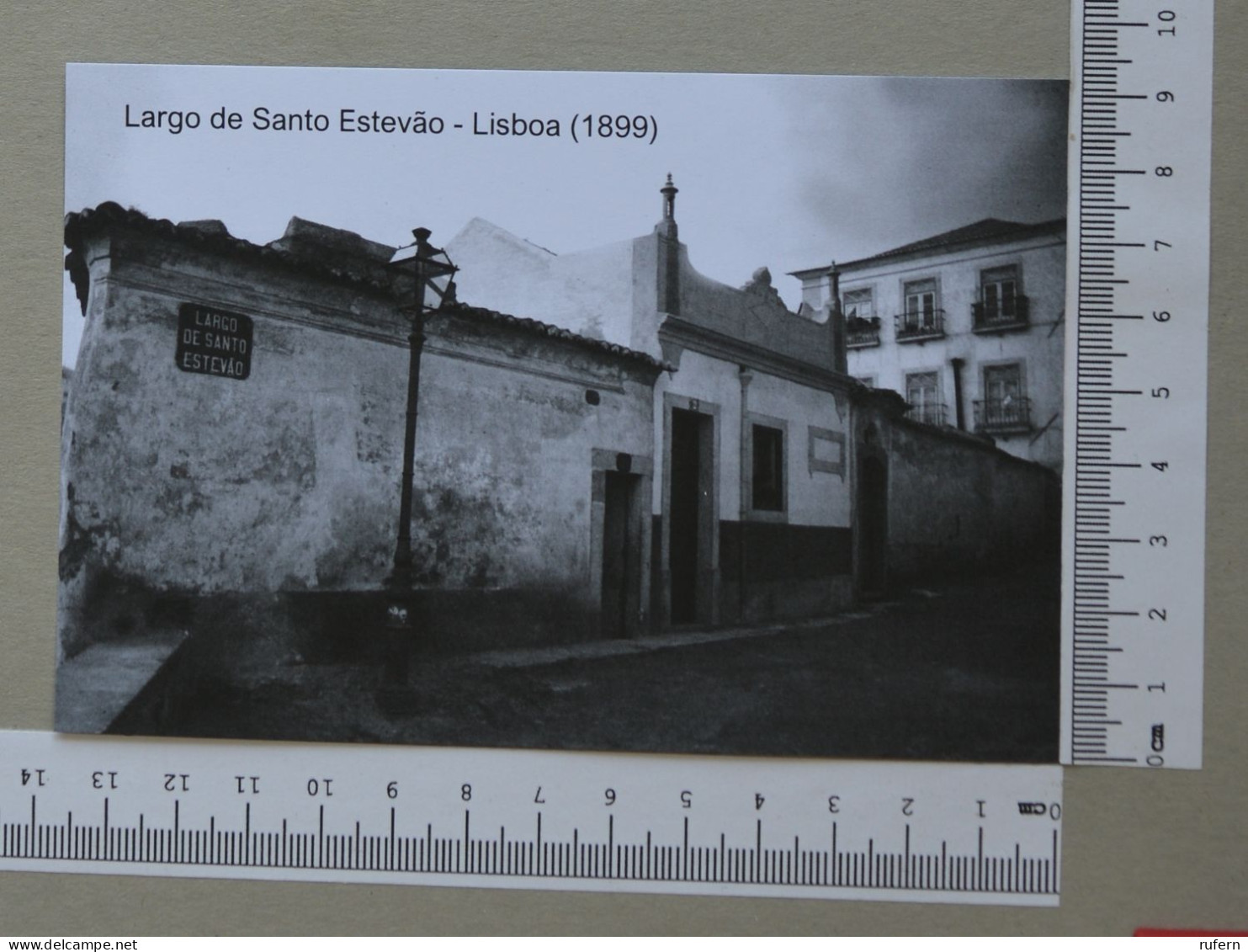 PORTUGAL  - LARGO DE SANTO ESTEVÃO - LISBOA - 2 SCANS  - (Nº59106) - Lisboa