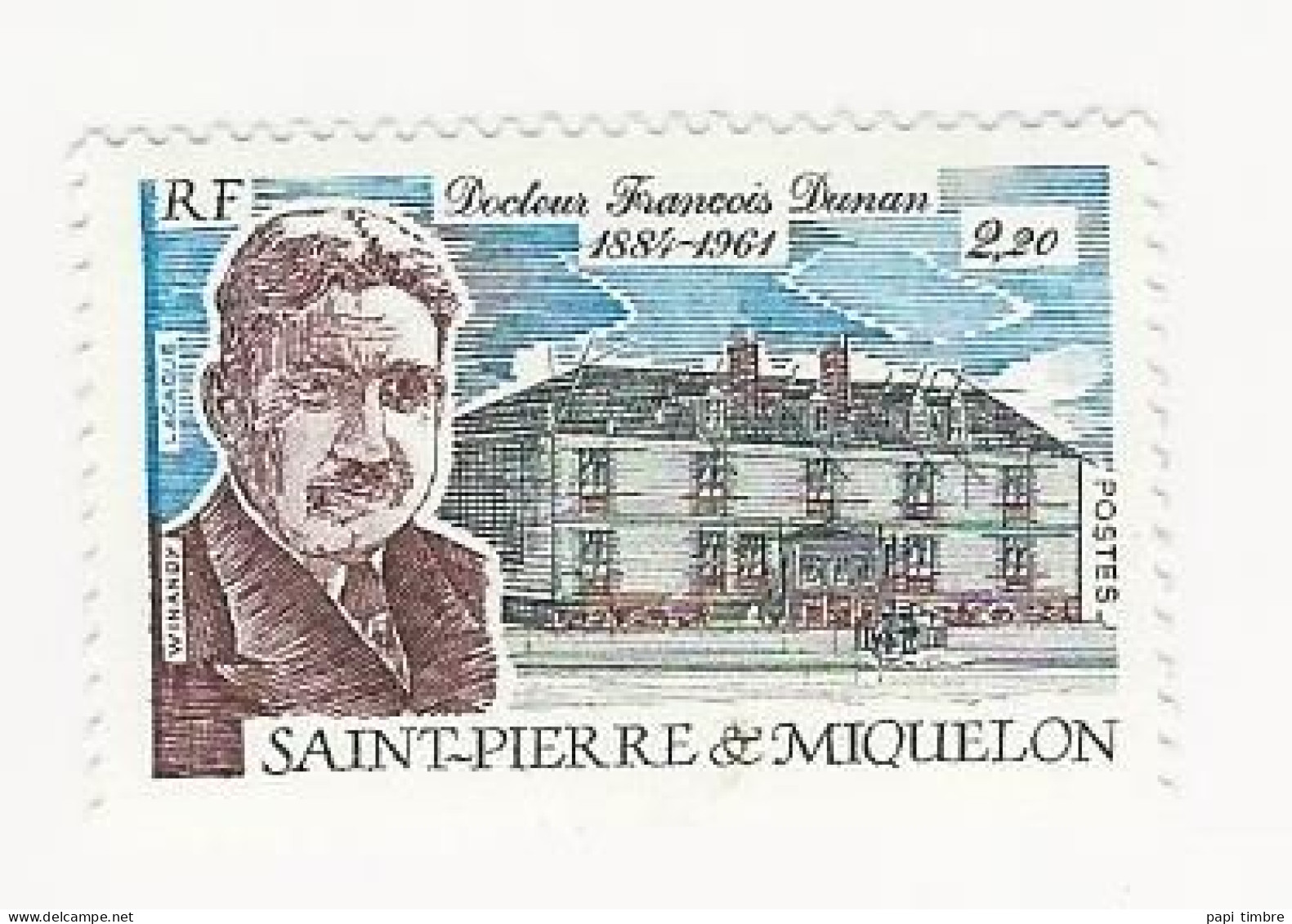 SPM-1987-Hommage Au Docteur François Dunan - N° 476 ** - Ongebruikt