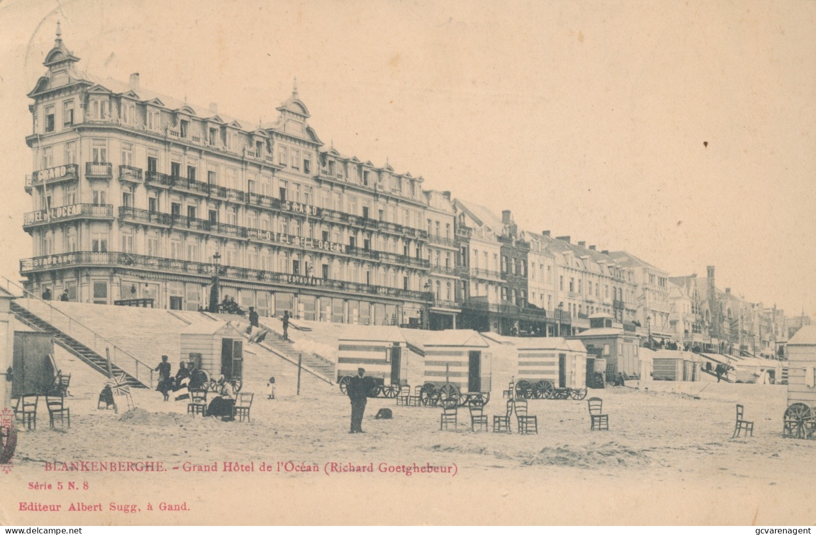 BLANKENBERGE         GRAND HOTEL DE L'OCEAN         A.SUGG  5 / 8 - Blankenberge