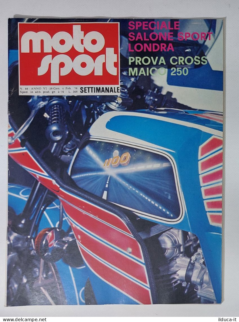 50611 Moto Sport 1976 A. VI N. 66 - SAlone Sport Londra; Cross Maico 250 - Moteurs