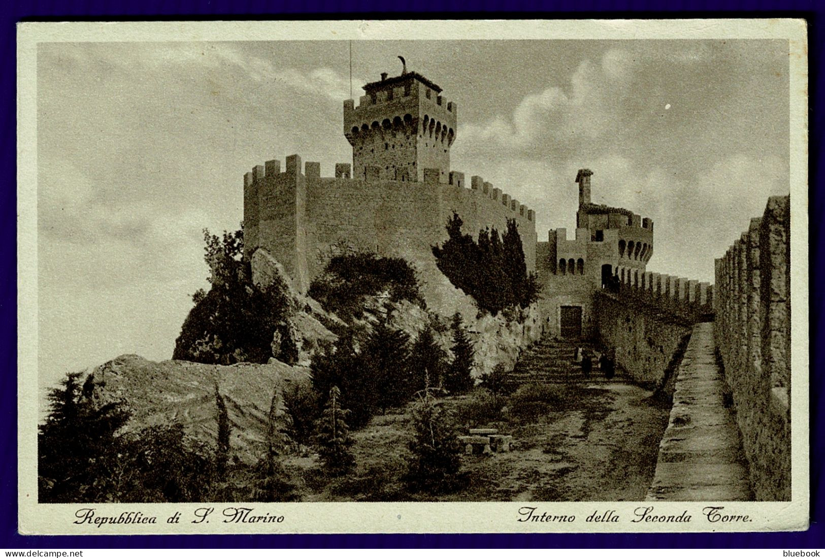 Ref 1650 - Early Postcard - San Marino Italy 30c Rate To Switzerland - Lettres & Documents