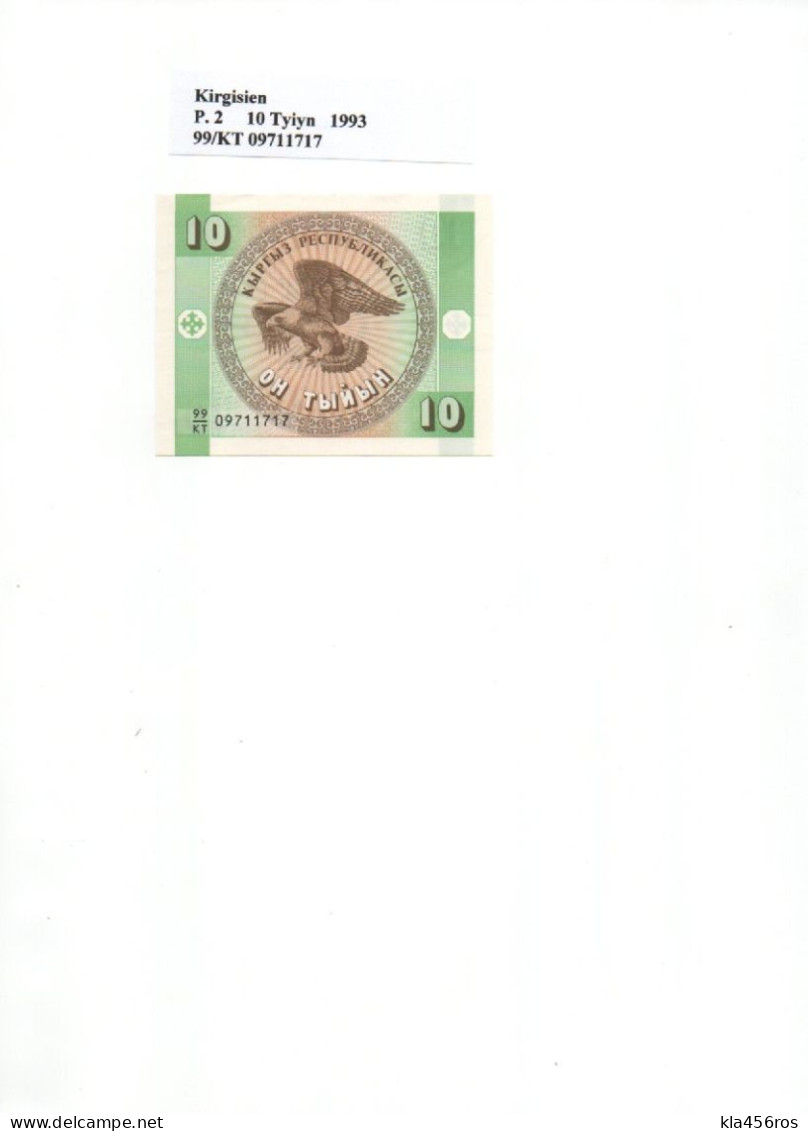 Kirgistan  P.2  10 Tyin 1993 UNC - Kirgisistan