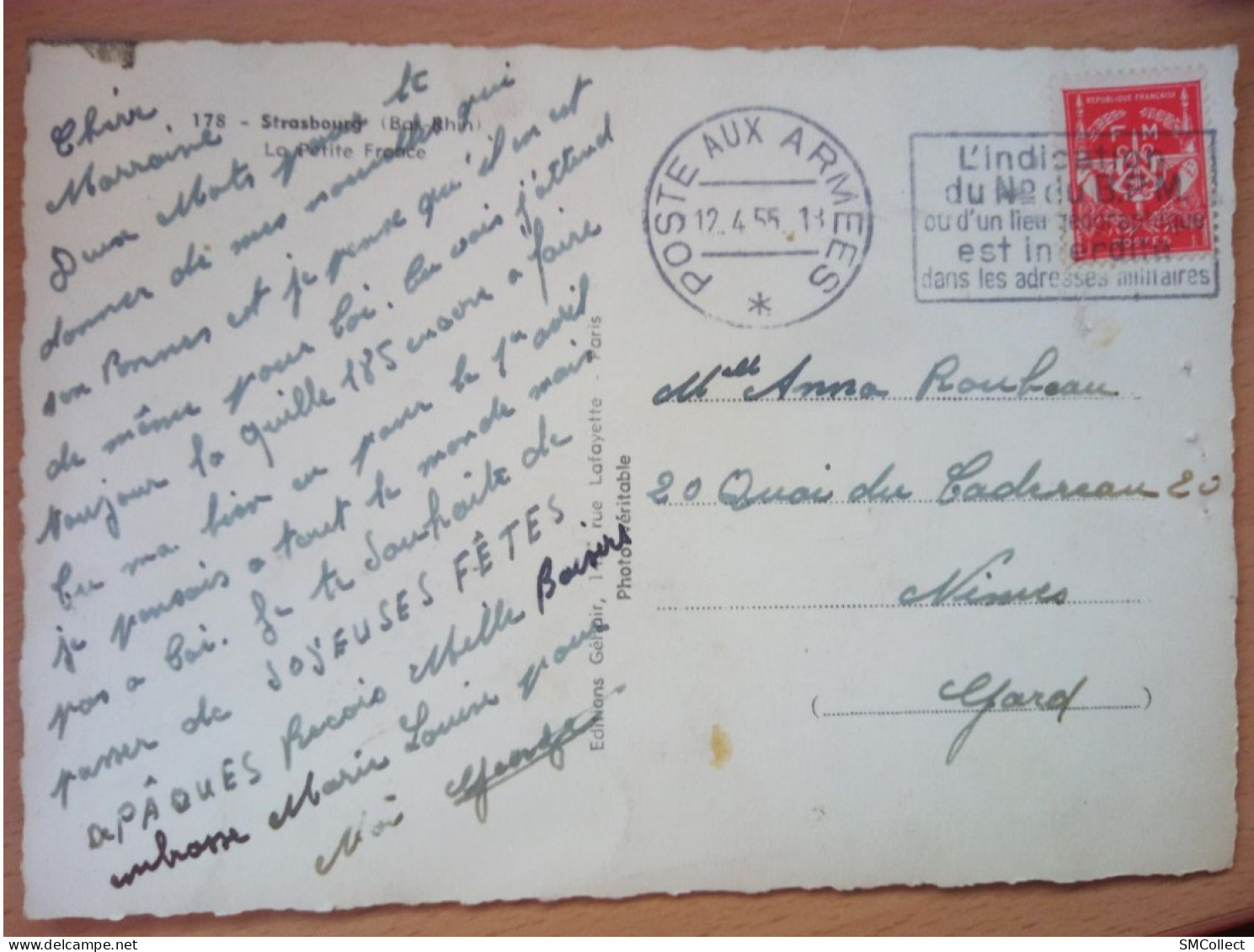 Cachet Militaire. Poste Aux Armées. L'indication Du N° Du B.P.M. Ou D'un Lieu Géographique ...   (GF4065) - Sellado Mecánica (Otros)