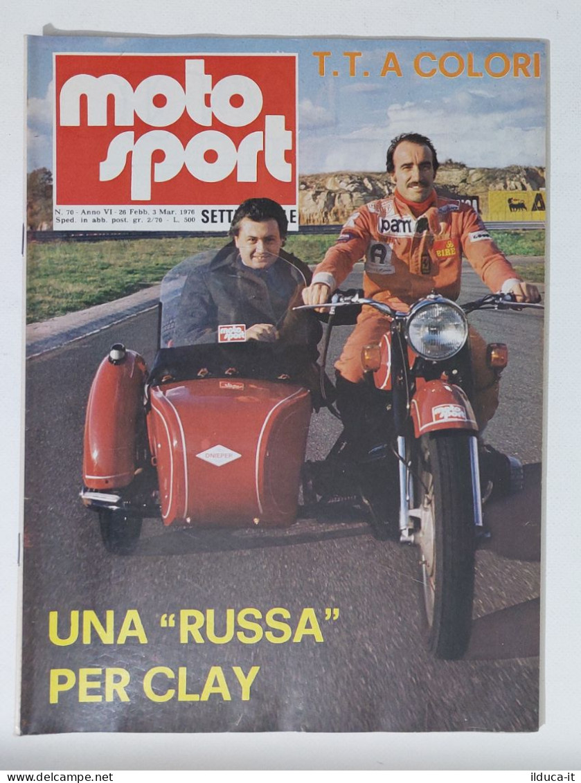 50618 Moto Sport 1976 A. VI N. 70 - Yamaha; 200 Miglia Imola - Moteurs