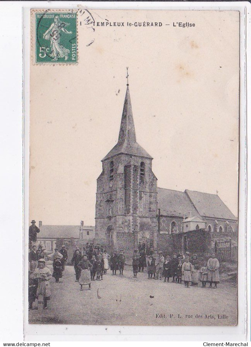 TEMPLEUX-le-GURARD: L'église - Très Bon état - Sonstige & Ohne Zuordnung