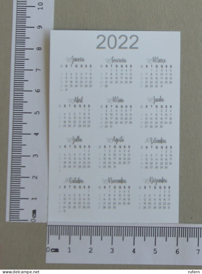 CALENDAR  - BELENENSES - 2022 - 2 SCANS  - (Nº59114) - Kleinformat : 2001-...