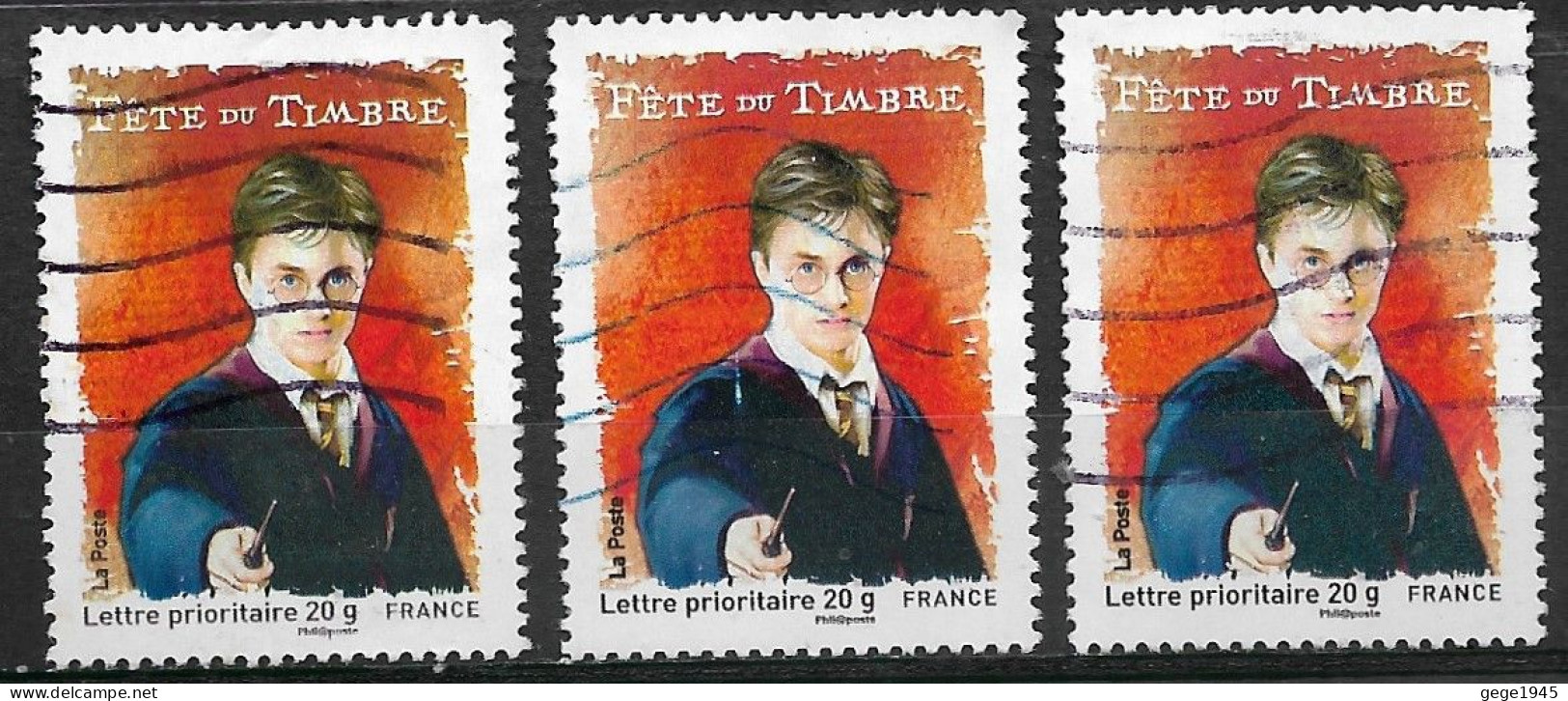 France 2007 Oblitéré   N° 4024  "  Harry Potter  "  ( 3  Exemplaires ) - Used Stamps