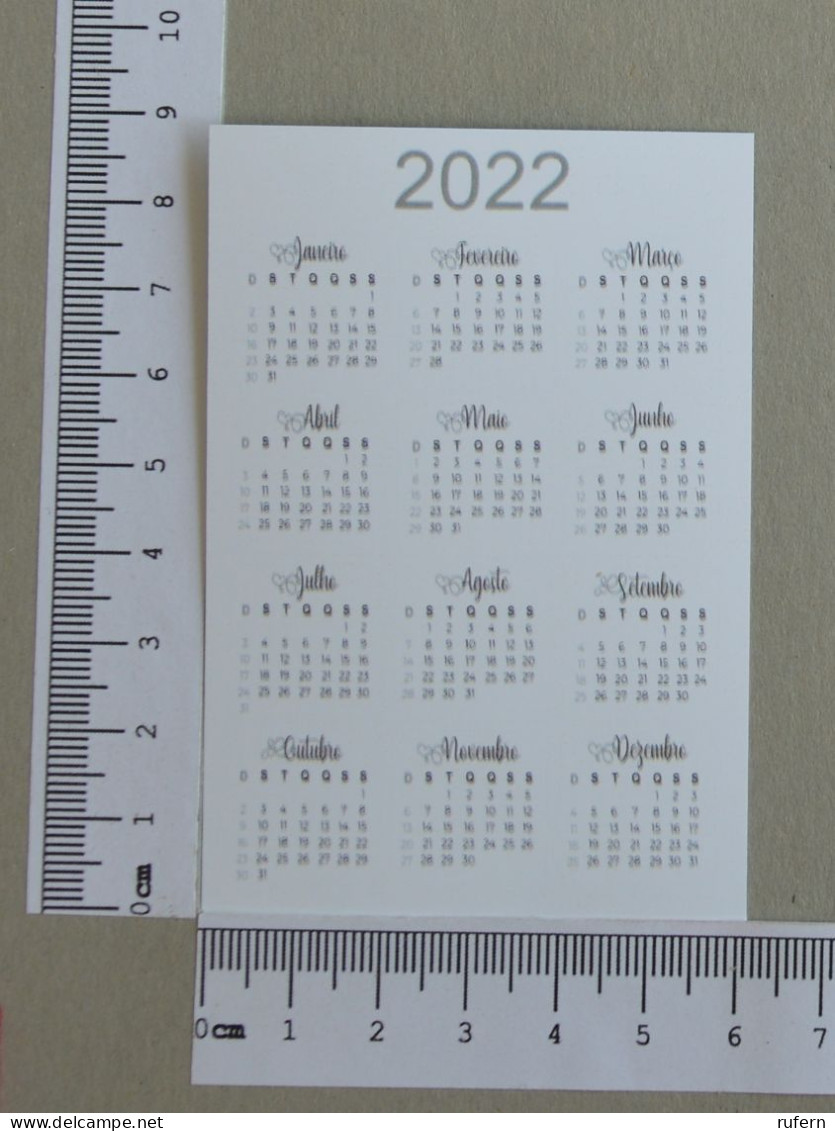 CALENDAR  - BELENENSES - 2022 - 2 SCANS  - (Nº59116) - Petit Format : 2001-...