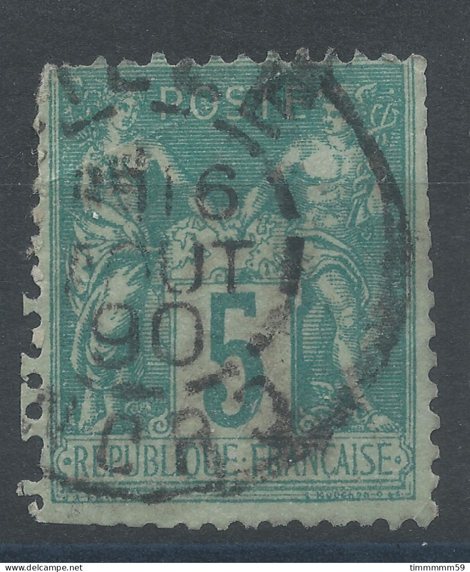 Lot N°83268   N°75, Oblitéré Cachet à Date De LILLE "NORD", Pli - 1876-1898 Sage (Type II)