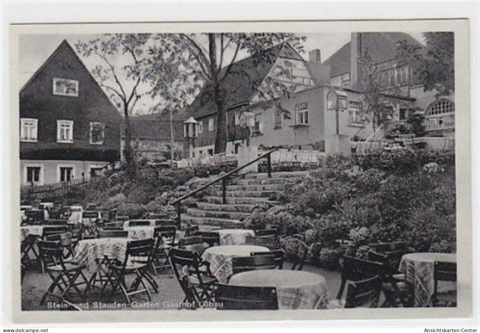 39024707 - Luebau. Stein- Und Stauden- Garten Vom Gasthof Luebau. Karte Beschrieben Gute Erhaltung. - Bannewitz