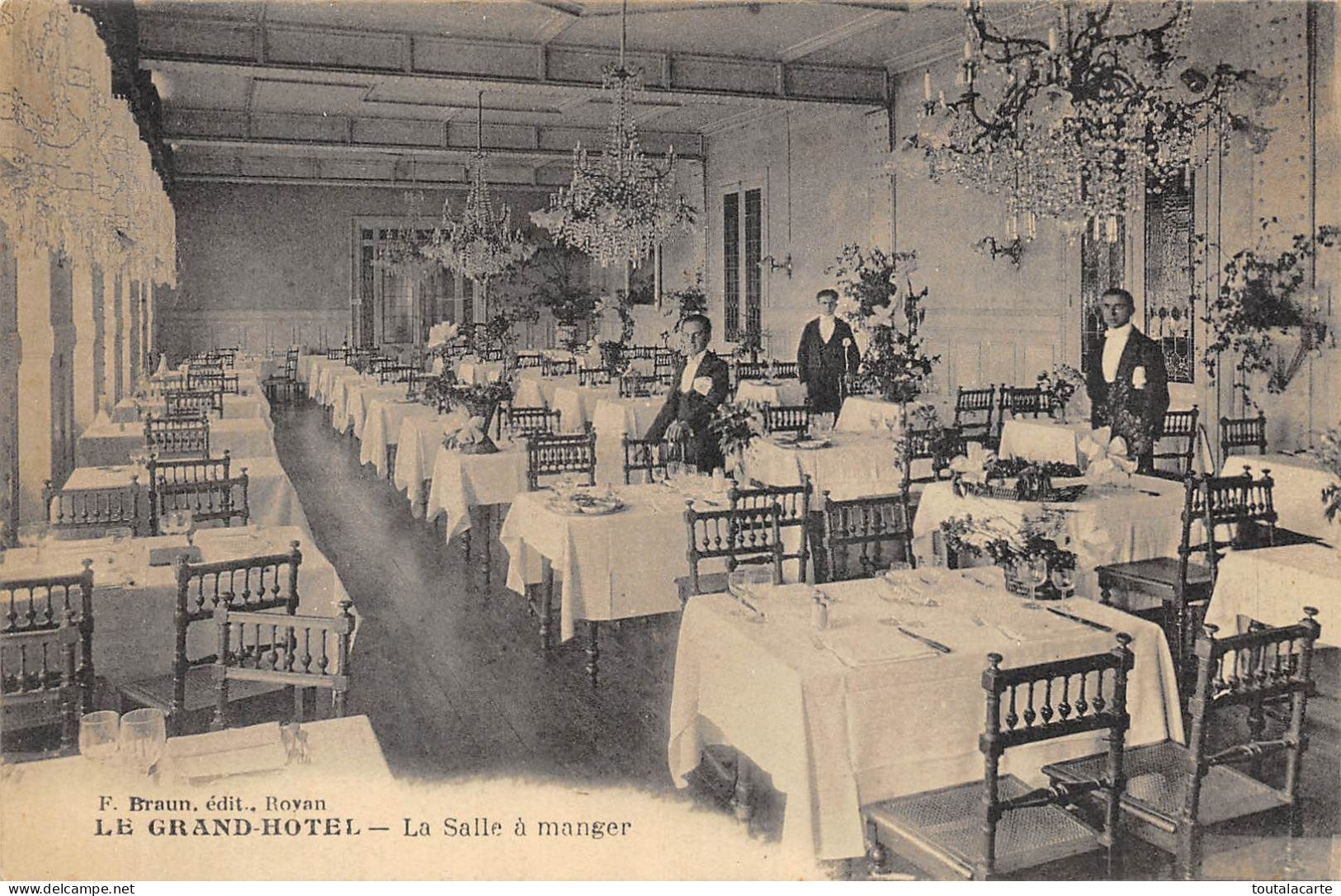 CARTE 17 ROYAN LE GRAND HOTEL LA SALLE A MANGER - Royan