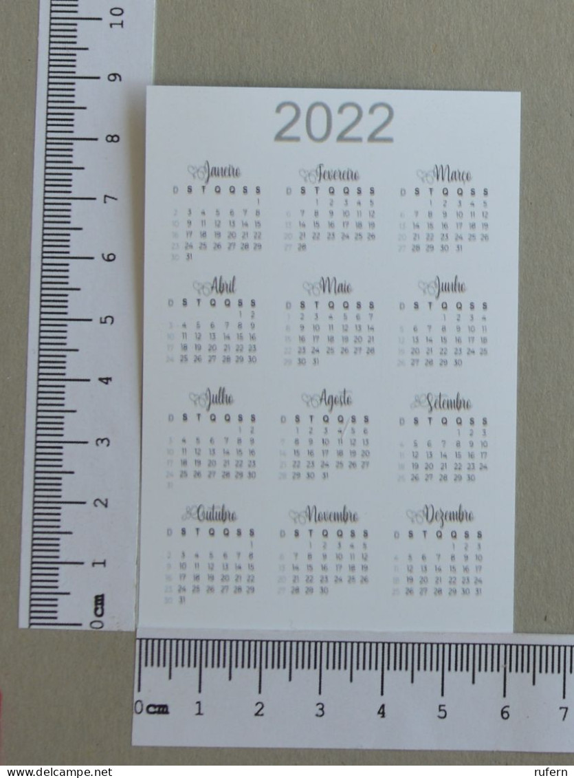 CALENDAR  - BELENENSES - 2022 - 2 SCANS  - (Nº59117) - Small : 2001-...