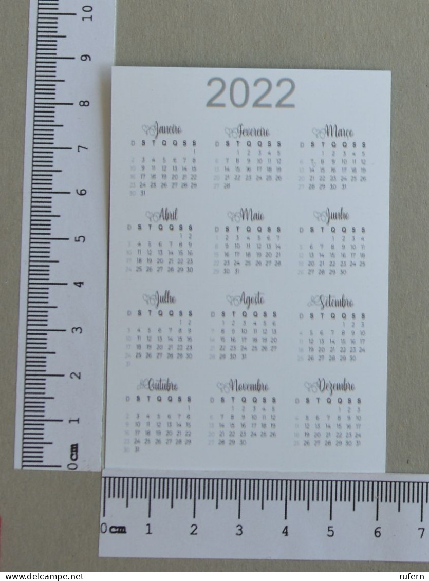CALENDAR  - BELENENSES - 2022 - 2 SCANS  - (Nº59118) - Formato Piccolo : 2001-...
