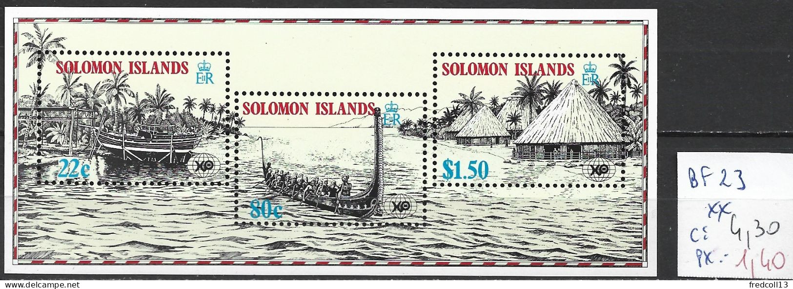 SALOMON BF 23 ** Côte 4.30 € - Salomoninseln (Salomonen 1978-...)