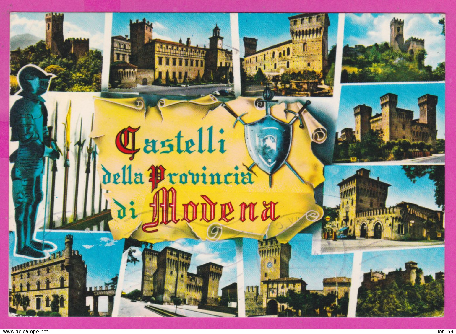 293927 / Italy - CASTELLI Della Provincia Di MODENA PC 1975 Soliera Postage DUE USED 50+20 L Coin Of Syracuse Italia - 1971-80: Marcophilia