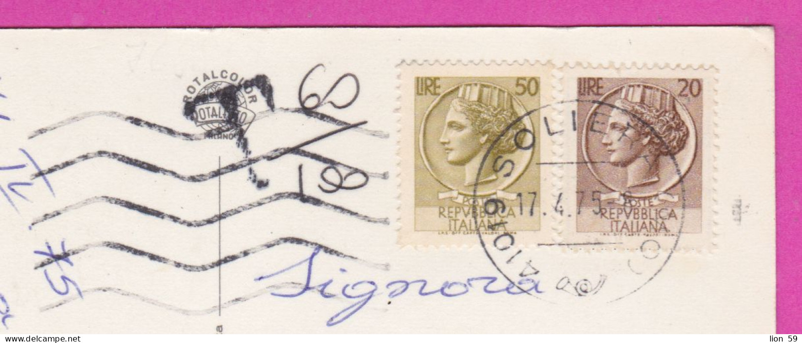 293927 / Italy - CASTELLI Della Provincia Di MODENA PC 1975 Soliera Postage DUE USED 50+20 L Coin Of Syracuse Italia - 1971-80: Storia Postale