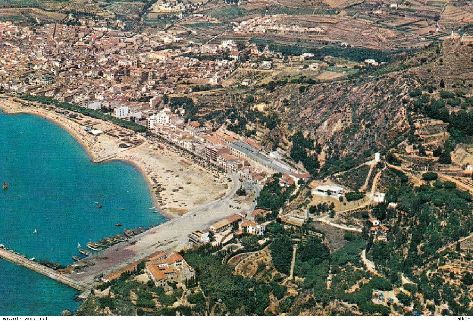 1 AK Spanien / Spain * Blick Auf Die Stadt Blanes An Der Costa Brava - Luftbildaufnahme * - Other & Unclassified