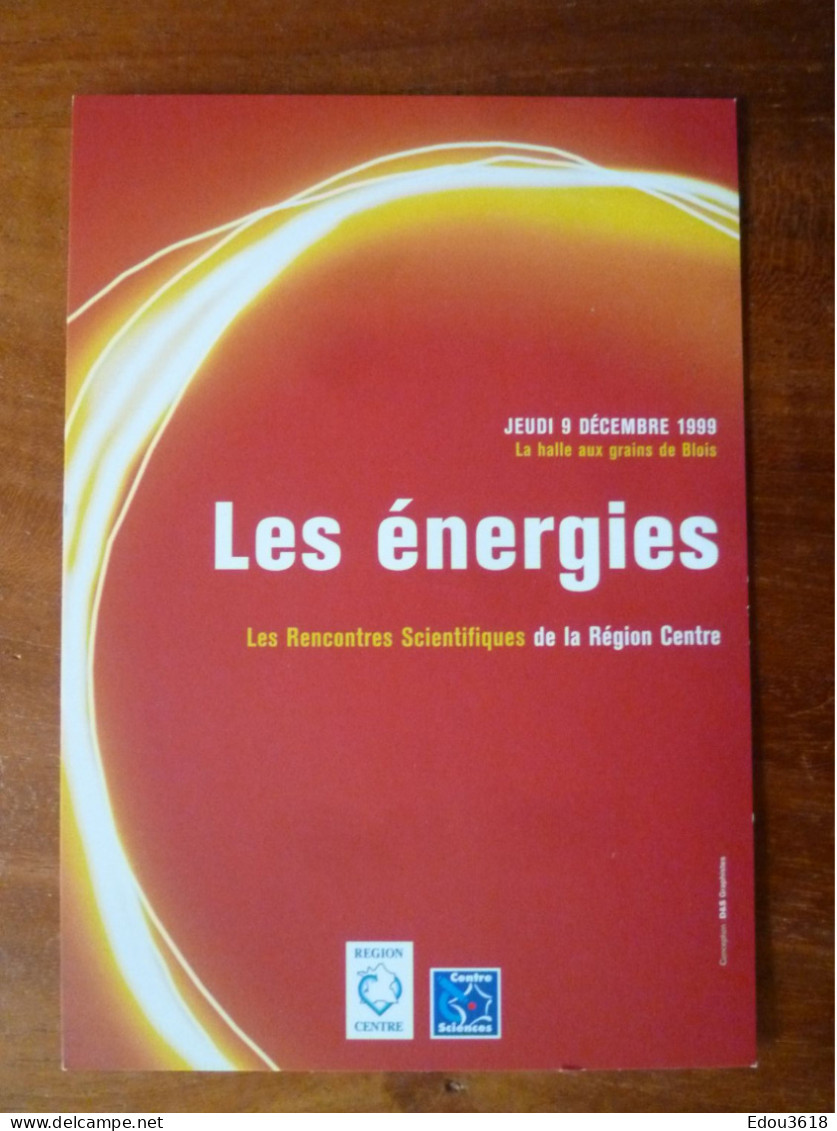 Carte Postale Rencontres Scientifiques Région Centre Blois Energies Du Futur S - Betogingen