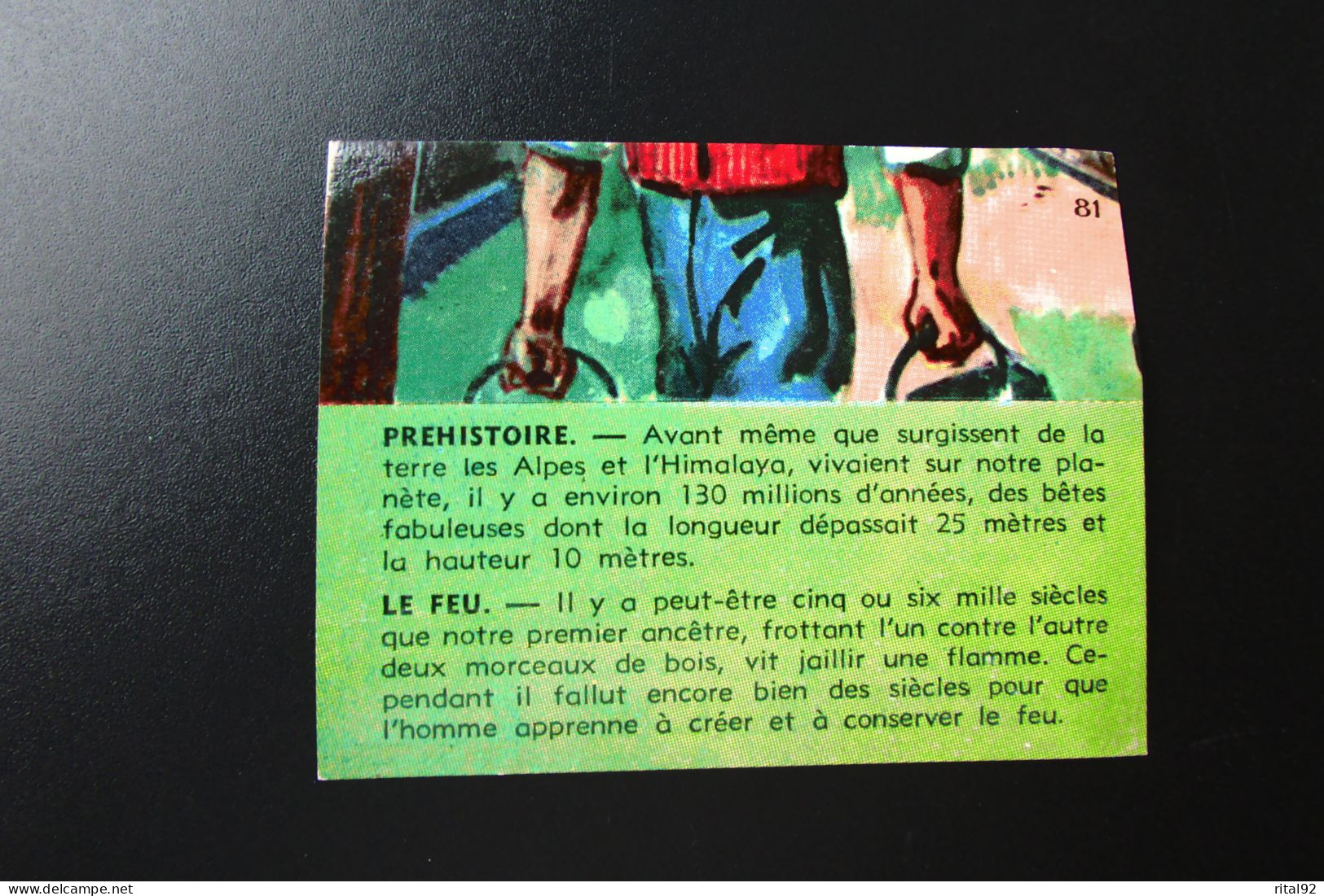 Chromo/Image "Biscottes PRIOR" - Série "CARTE : LES ETAPES DE NOTRE CIVILISATION" - Sammelbilderalben & Katalogue