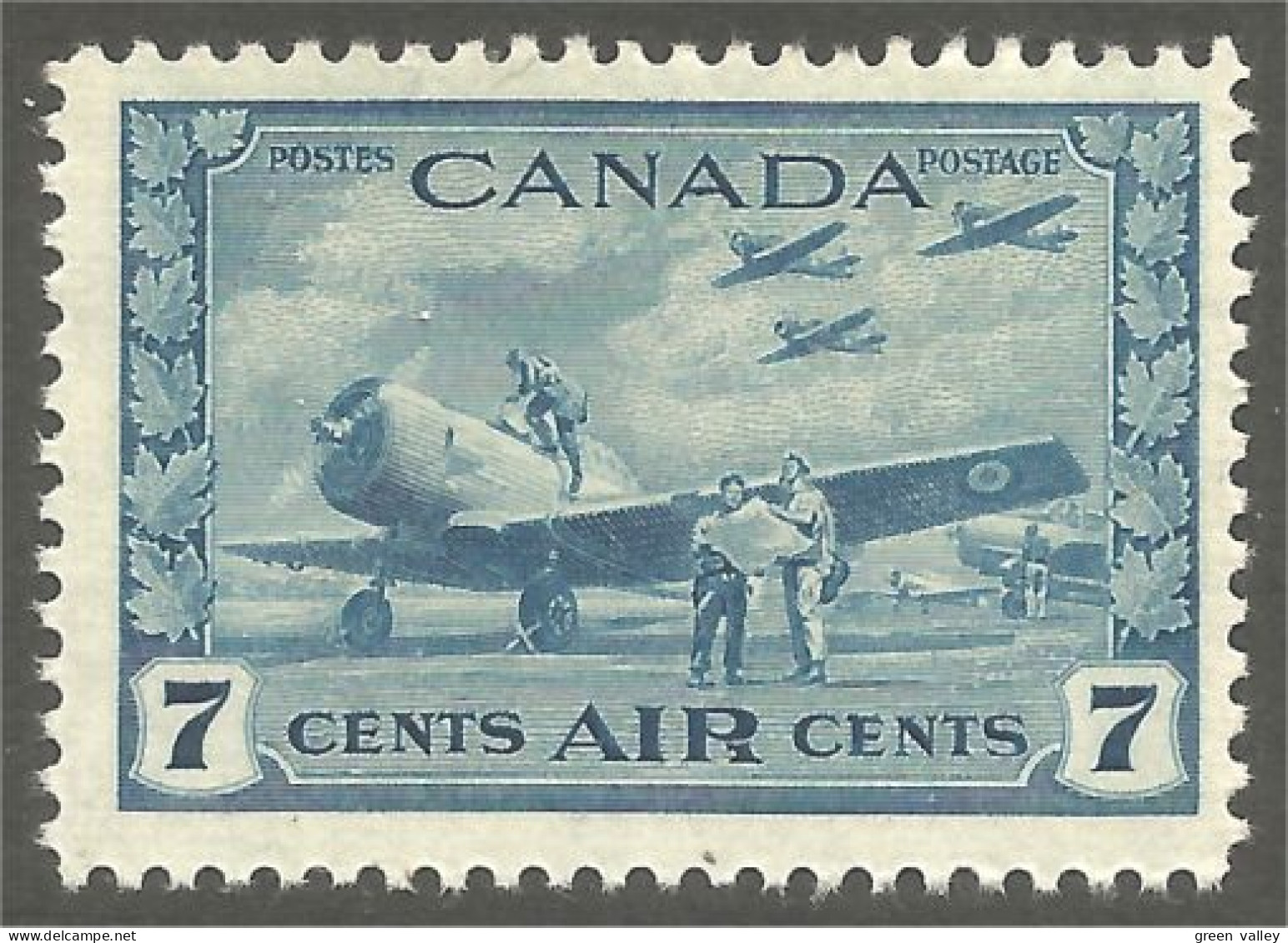951 Canada 1942 #C8 Avion Airplane Flugzeug Aereo MH * Neuf (471b) - Poste Aérienne