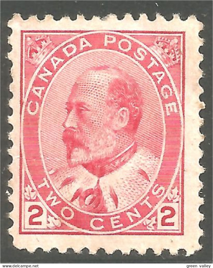 951 Canada 1903 #90 Roi King Edward VII 2c Carmine MH * Neuf CV $50.00 F-VF (413) - Unused Stamps