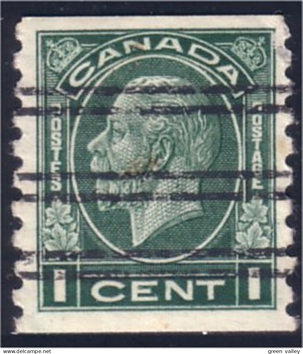 951 Canada George V Medallion 1c Vert Green Coil Roulette Very Fine MLH * Neuf CH (264) - Nuovi