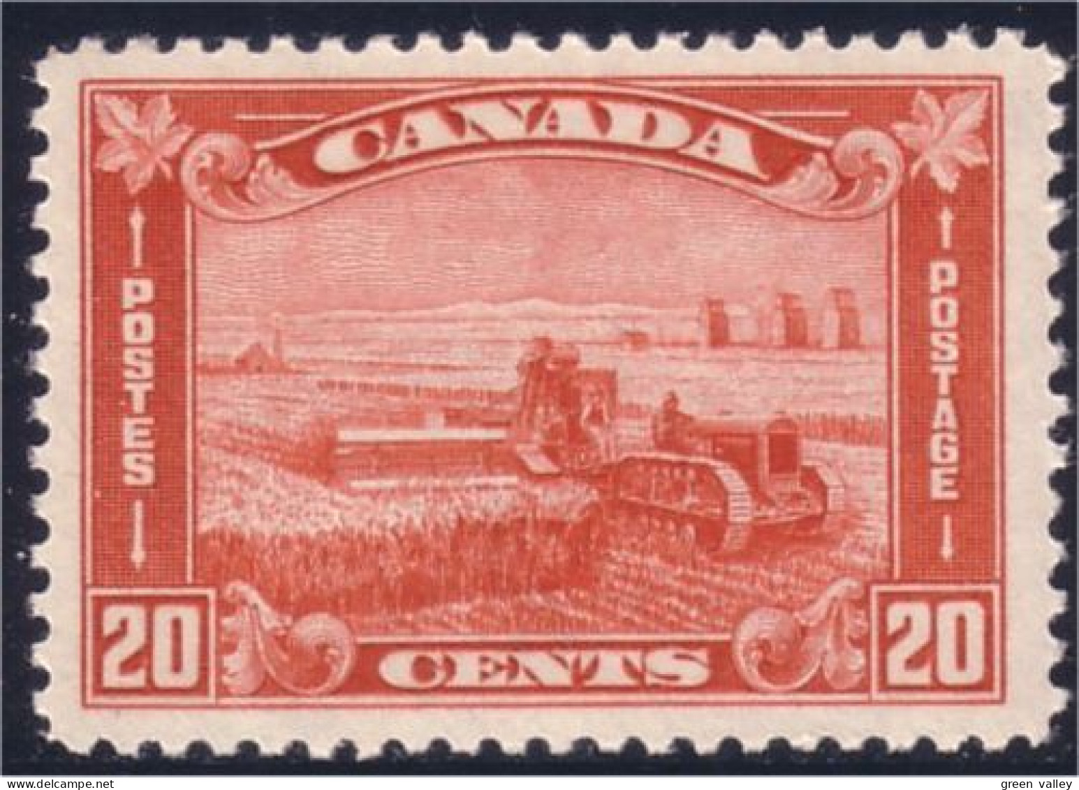 951 Canada Harvesting Wheat Moisson Very Fine MLH * Neuf CH (243) - Nuovi