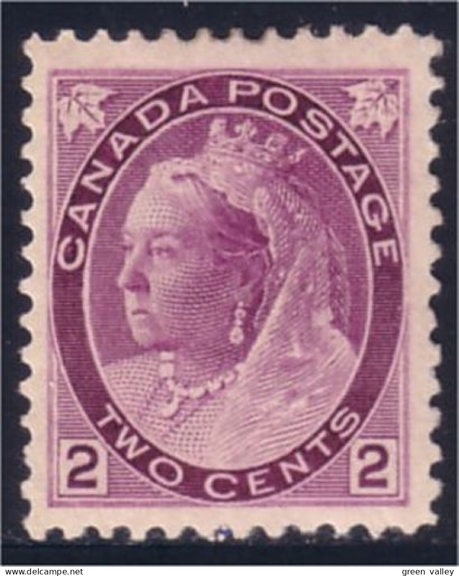 951 Canada 1898 Victoria 2c Violet Numeral Very Fine MH * Neuf CH (224) - Nuovi