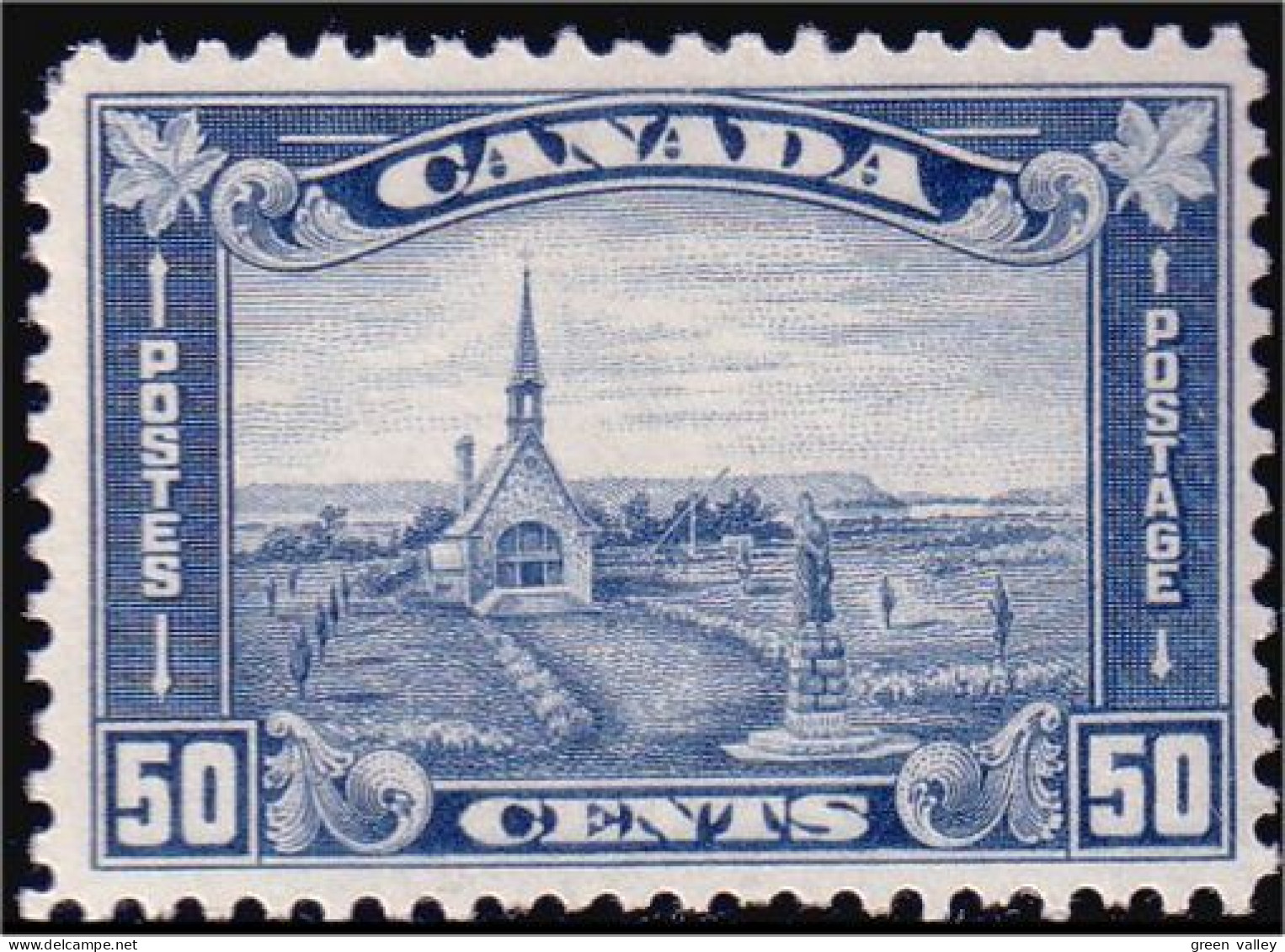951 Canada 1930 Grand Pré Memorial Church TB VF MH * Neuf #176 CV $300.00 (186) - Ongebruikt