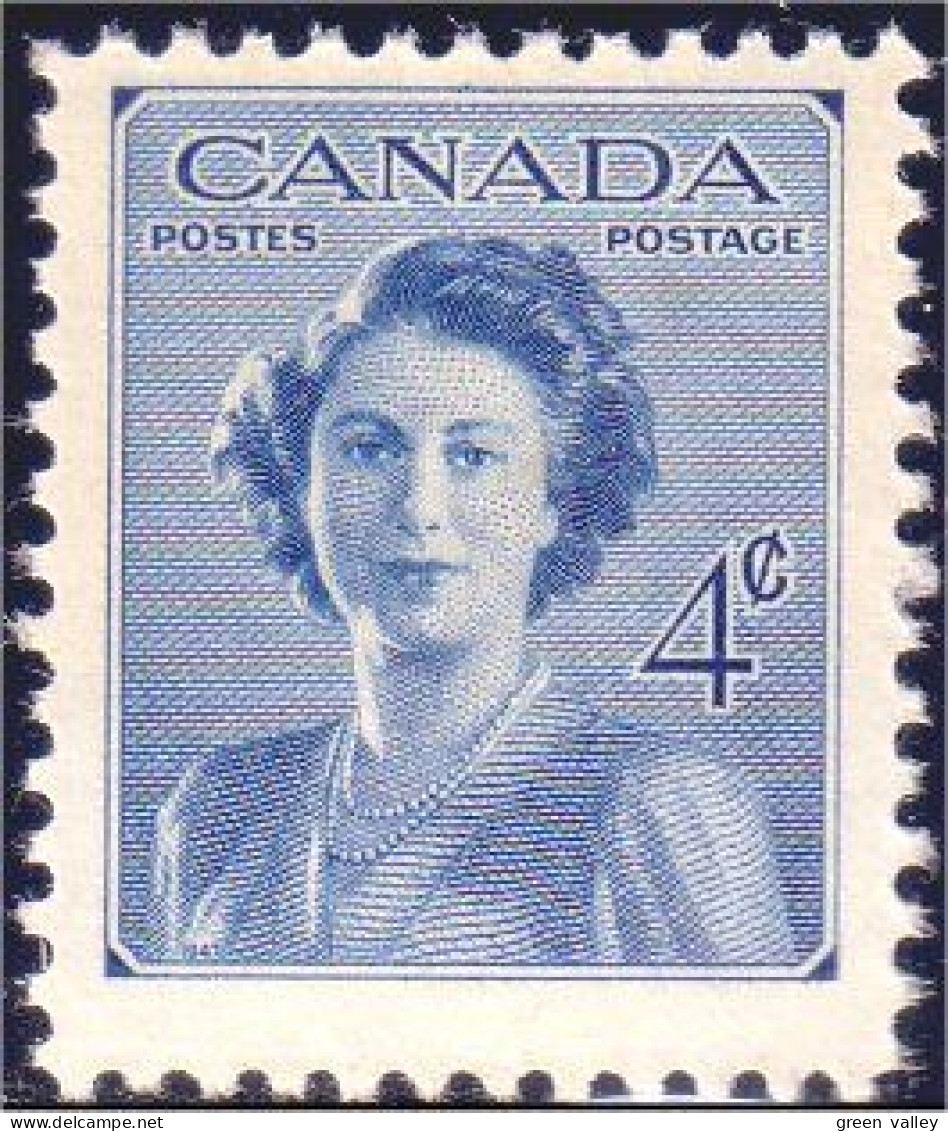 951 Canada 1948 Mariage Royal Wedding Princess Elizabeth MNH ** Neuf SC (136b) - Royalties, Royals