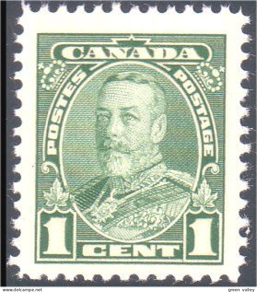 951 Canada 1935 George V Pictorial Issue 1c Vert Green MNH ** Neuf SC (103) - Nuevos