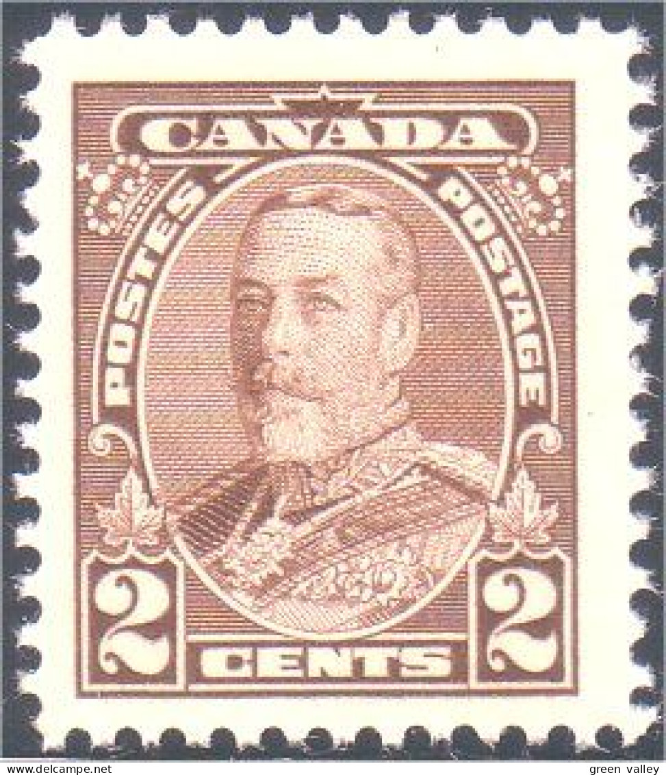 951 Canada 1935 George V Pictorial Issue 2c Brown Brun MNH ** Neuf SC (104) - Ungebraucht