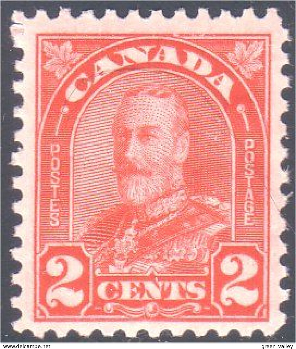 951 Canada 1930 George V Arch Leaf Issue 2c Red Rouge MNH ** Neuf SC (56) - Ongebruikt