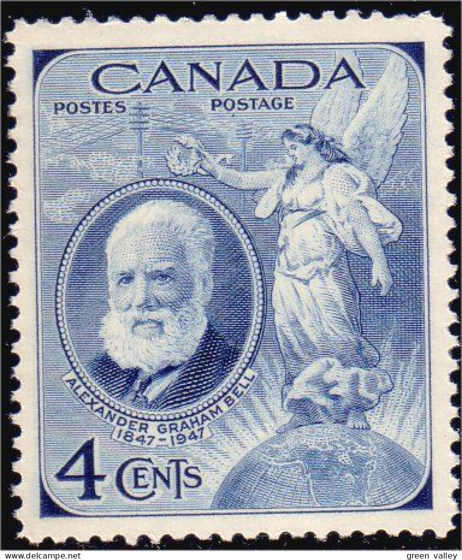 951 Canada 1947 Alexandre Graham Bell Telephone Communications MNH ** Neuf SC (38a) - Unused Stamps