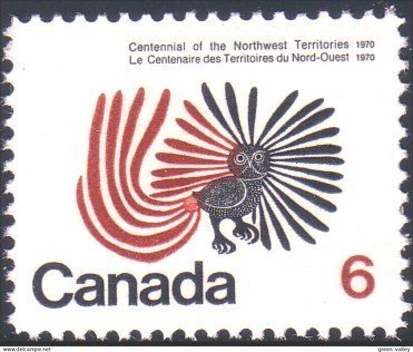 951 Canada Inuit Enchanted Owl Eule Chouette Hibou Kenojuak Native MNH ** Neuf SC (39c) - Autres & Non Classés