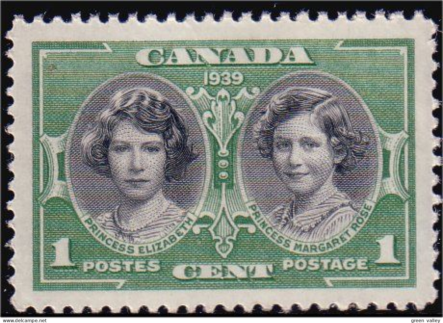 951 Canada 1939 Princess Elizabeth Margaret Royal Visit MNH ** Neuf SC (010b) - Koniklijke Families