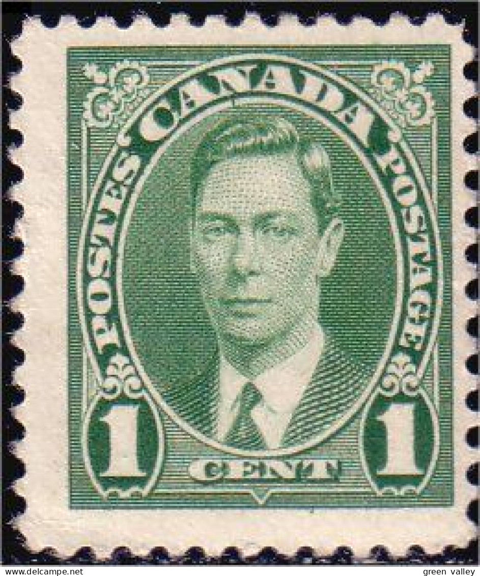 951 Canada 1937 George VI Mufti Issue 1c Vert Green MNH ** Neuf SC (4) - Königshäuser, Adel