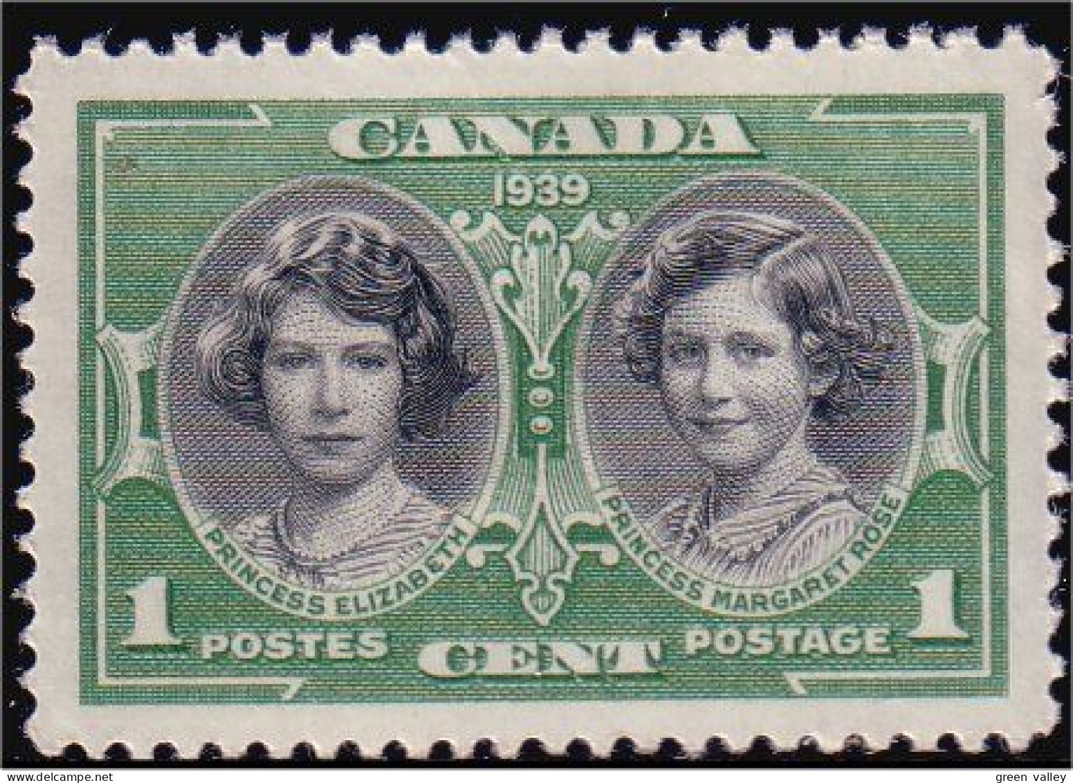 951 Canada 1939 Princess Elizabeth Margaret Visite Royale MNH ** Neuf SC (010a) - Ongebruikt