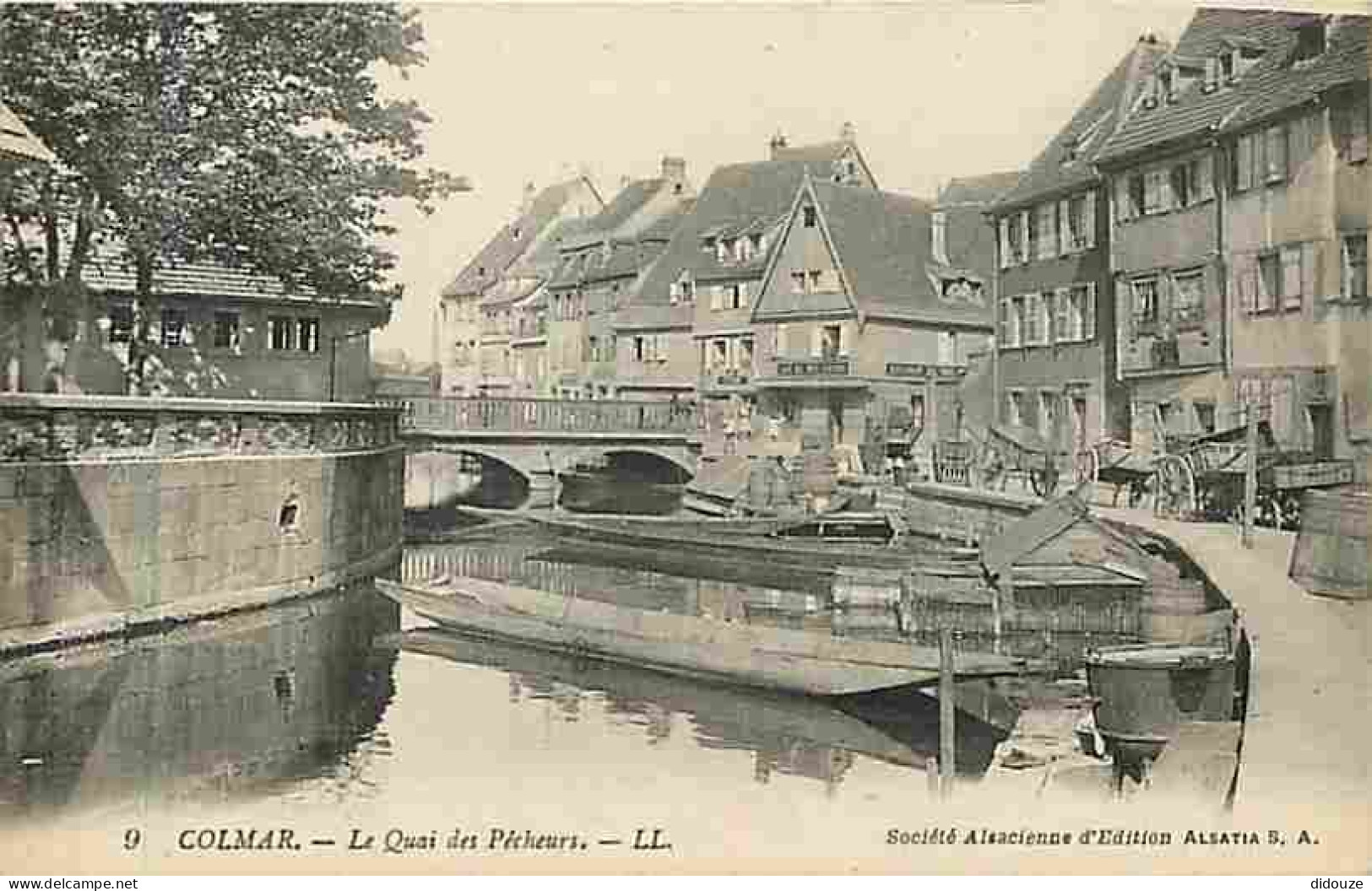 68 - Colmar - Le Quai Des Pecheurs - Animée - CPA - Voir Scans Recto-Verso - Colmar