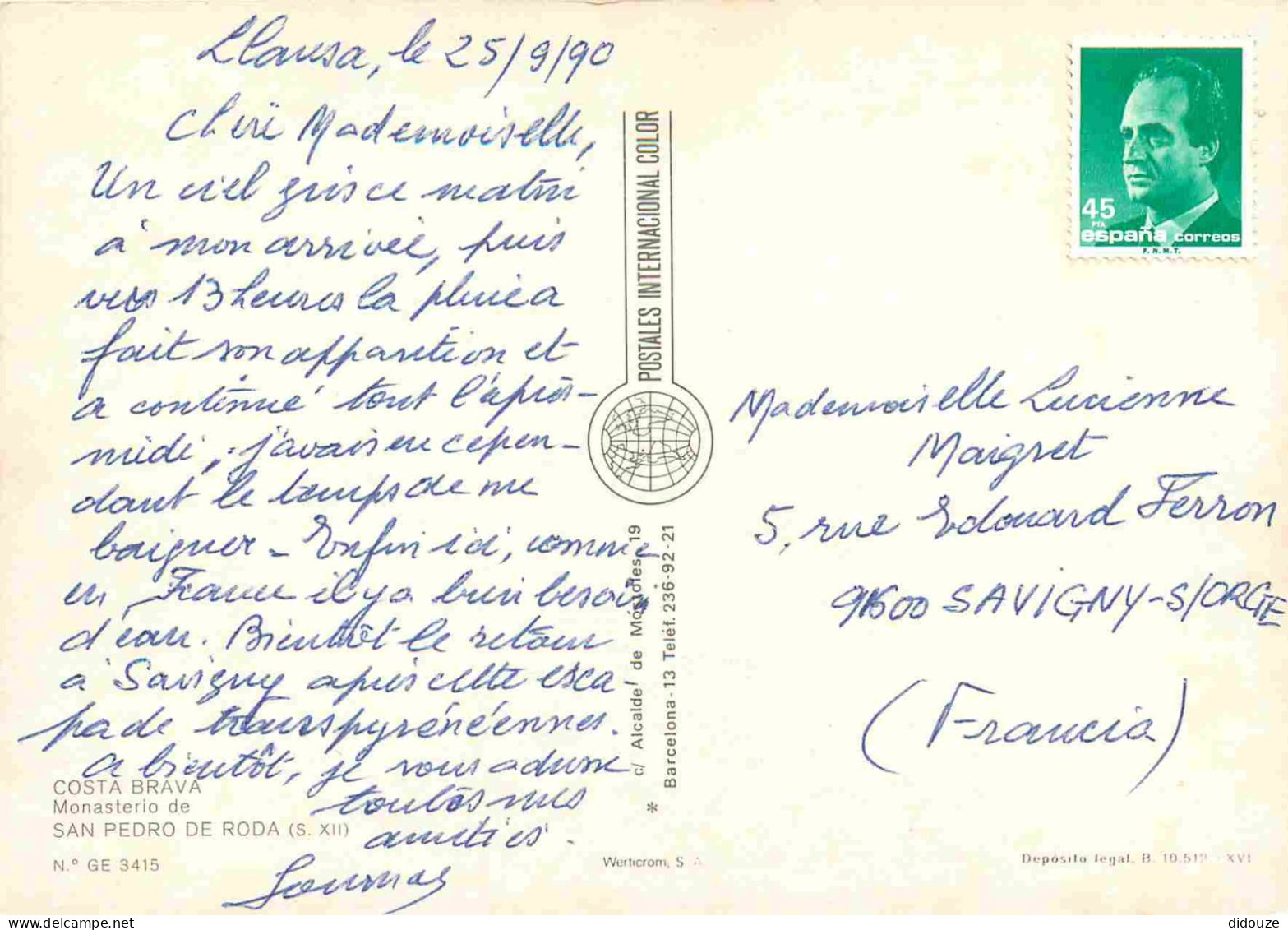 Espagne - Espana - Cataluna - Costa Brava - Monasterio De San Pedro De Roda - CPM - Voir Scans Recto-Verso - Gerona