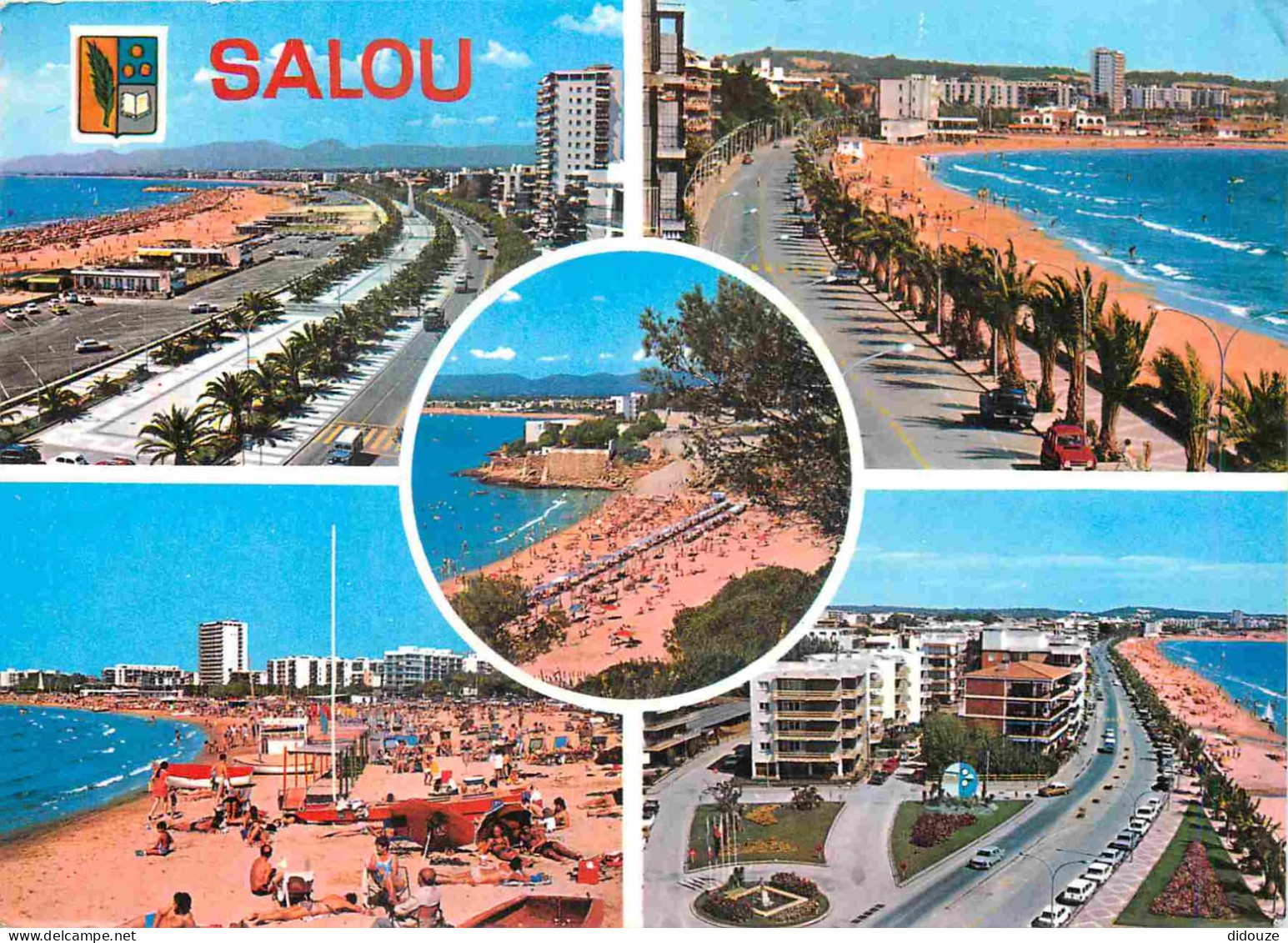 Espagne - Espana - Cataluna - Salou - Multivues - Playa - Plage - Femme En Maillot De Bain - Immeubles - Architecture -  - Tarragona