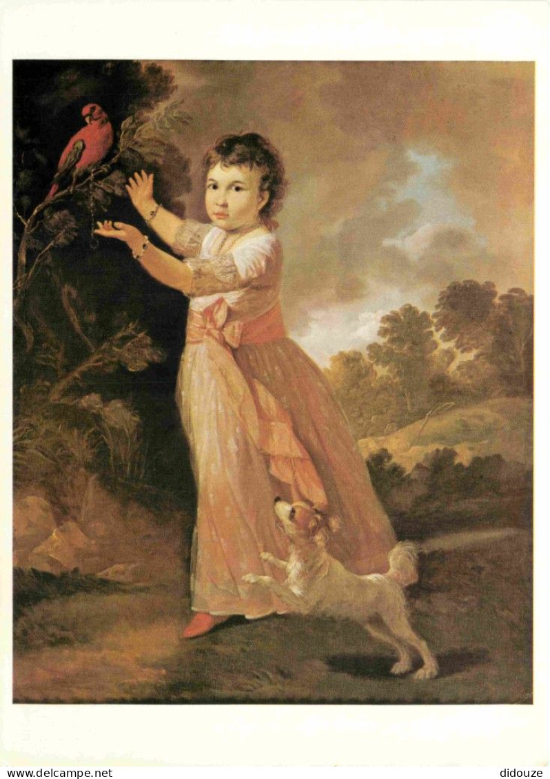 Art - Peinture - T. Kettle - Girl With A Parrot - Hove Museum Of Art Sussex - CPM - Carte Neuve - Voir Scans Recto-Verso - Peintures & Tableaux