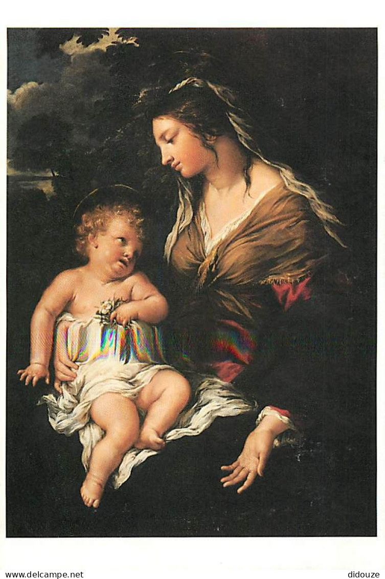 Art - Peinture Religieuse - Pietro Berettini Detto Pietro Da Cortona - La Vierge Et L'Enfant Jésus - CPM - Voir Scans Re - Tableaux, Vitraux Et Statues