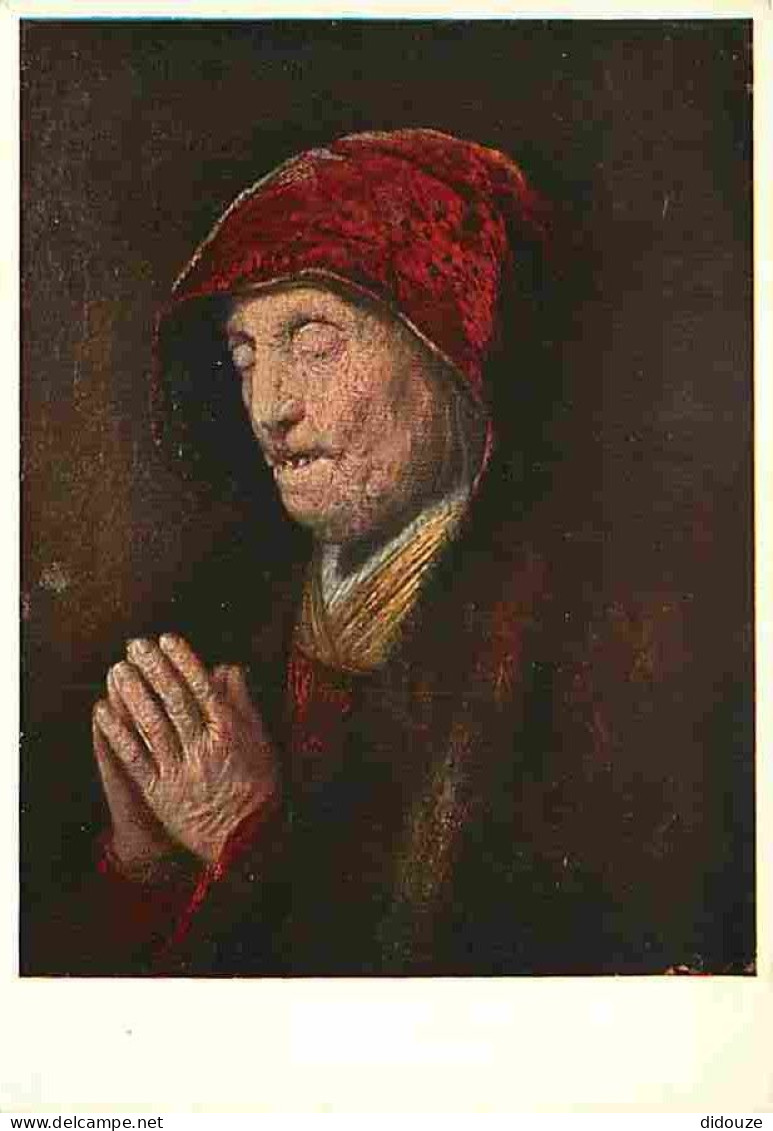 Art - Peinture - Rembrandt Harmensz Van Rijn - La Mère De L'artiste En Prière - CPM - Voir Scans Recto-Verso - Paintings