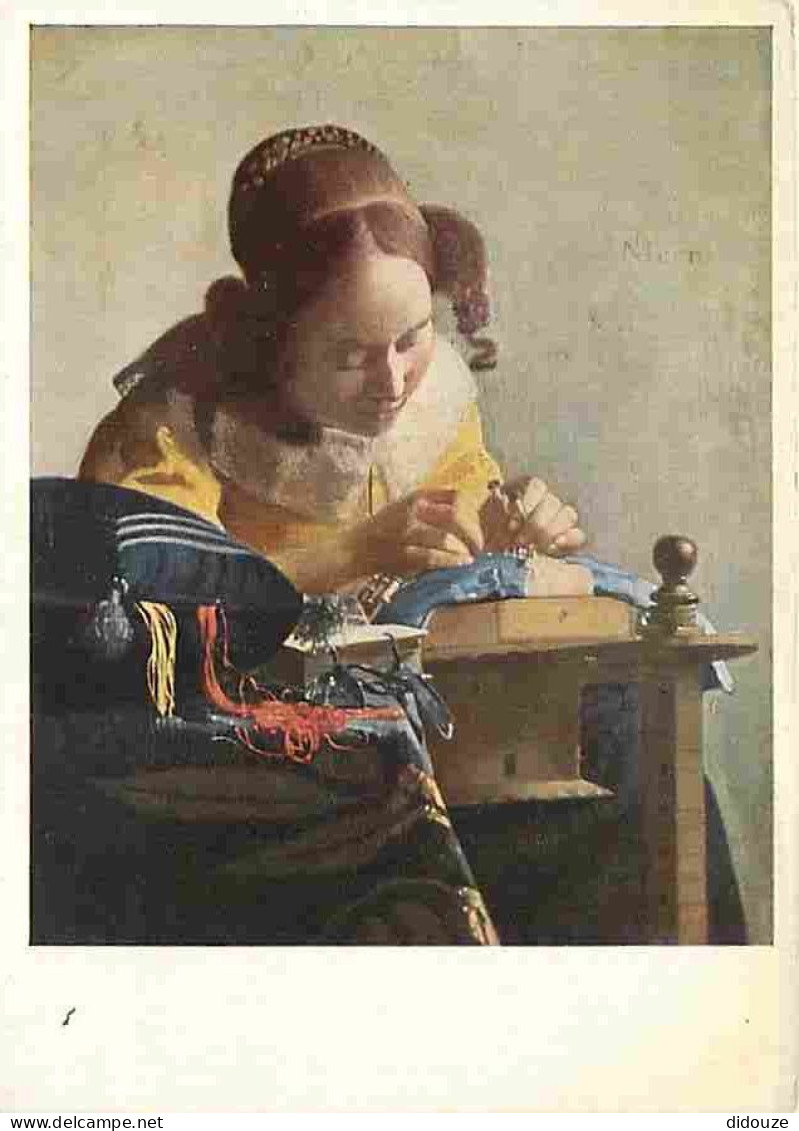 Art - Peinture - Johannes Vermeer Dit Jan Vermeer De Delft - La Dentellière - Musée Du Louvre - CPM - Voir Scans Recto-V - Paintings